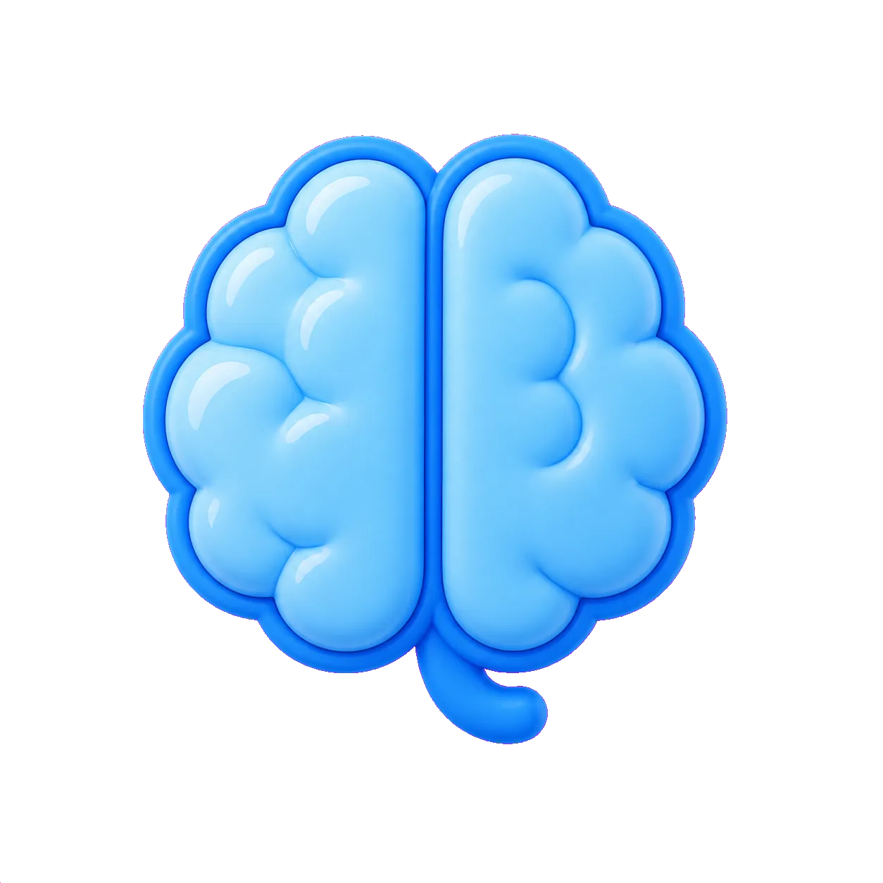 Blue brain illustration